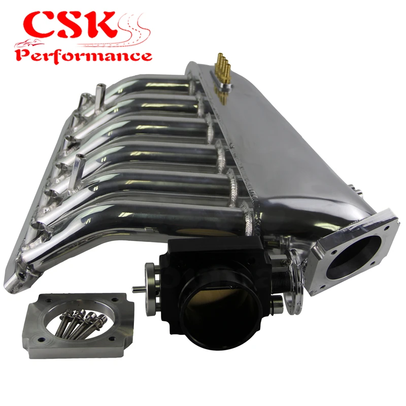 Впускной коллектор нагнетания + Универсальный VQ35TPS 80 мм дроссельной заслонки