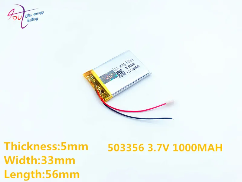 503356 503555 литровый аккумулятор 3 7 В полимерная литиевая батарея MP4 MP5 1000 мАч игровой