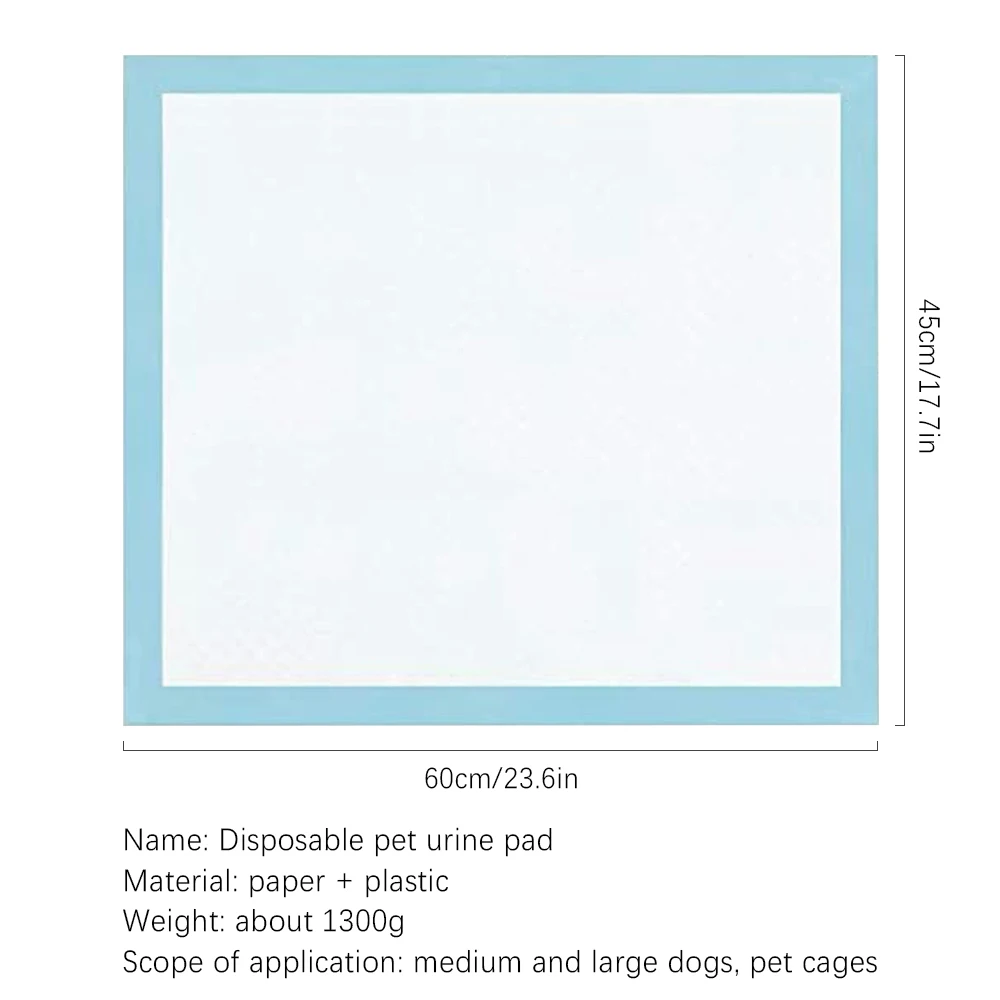 

50pcs Super Absorbent Pet Diaper Puppy PadsTraining Pads For Dogs Leak-Proof Pee Pads With Quick-Dry Surface Pet Dog Supplies