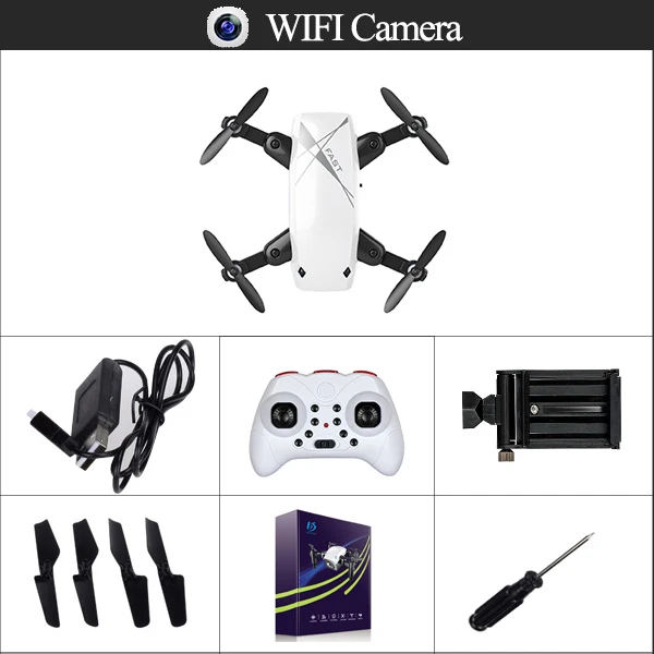 white wifi cam box S9 S9HW мини селфи Карманный Дрон Квадрокоптер с HD камерой живое видео Безголовый режим с RC игрушки для детей в качестве рождественского подарка - Цвет: white wifi cam box