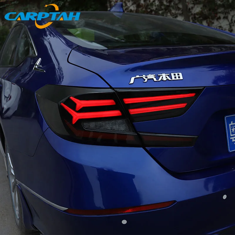 Автомобильный Стайлинг задний фонарь задние фонари для Honda Accord 10 задний фонарь DRL+ Динамический сигнал поворота+ обратный+ тормозной светодиодный