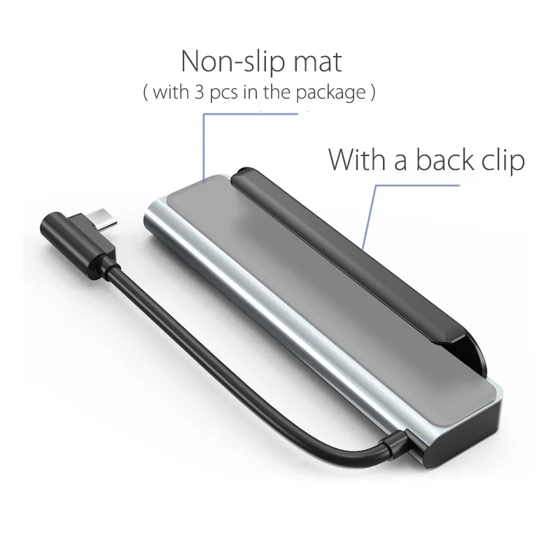 6in1 type c usb c hub adapter for mobile phone tablet surface pro go book laptop with a slot 4k hd pd 3 0 for nintendo switch free global shipping
