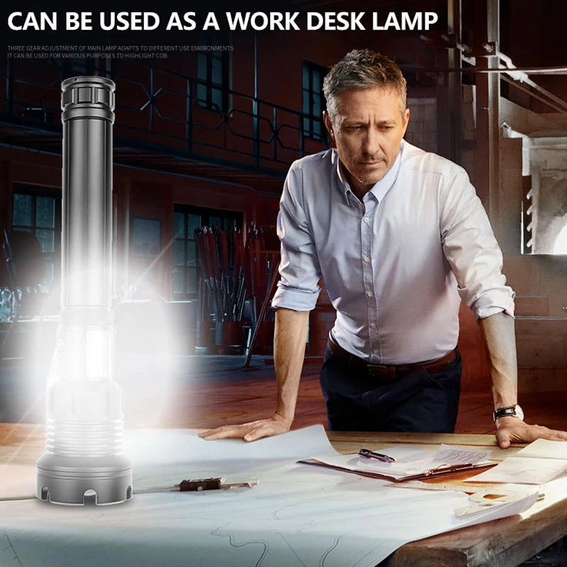 

ZK20 Dropshipping XHP90 Zoom USB Powerful COB LED Flashlight Rechargeable Red Torch Light 18650 26650 Touch Switch Flashlights