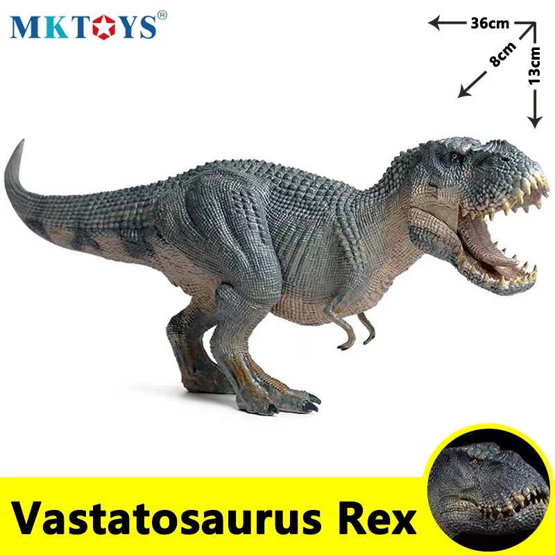 

MKTOYS Vastatosaurus Rex Dinosaur Toys Dinosaurio Figurine Jurassic World T Rex Dinosaurier Spielzeug Children Toys for Boys