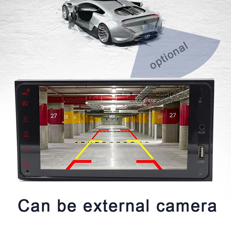 7-дюймовый HD сенсорный экран GPS USB AUX Bluetooth MP5 плеер подходит для Toyota Corolla |