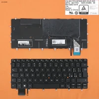 it italian new replacement keyboard for dell xps 13 9370 9380 laptop with backlit no frame