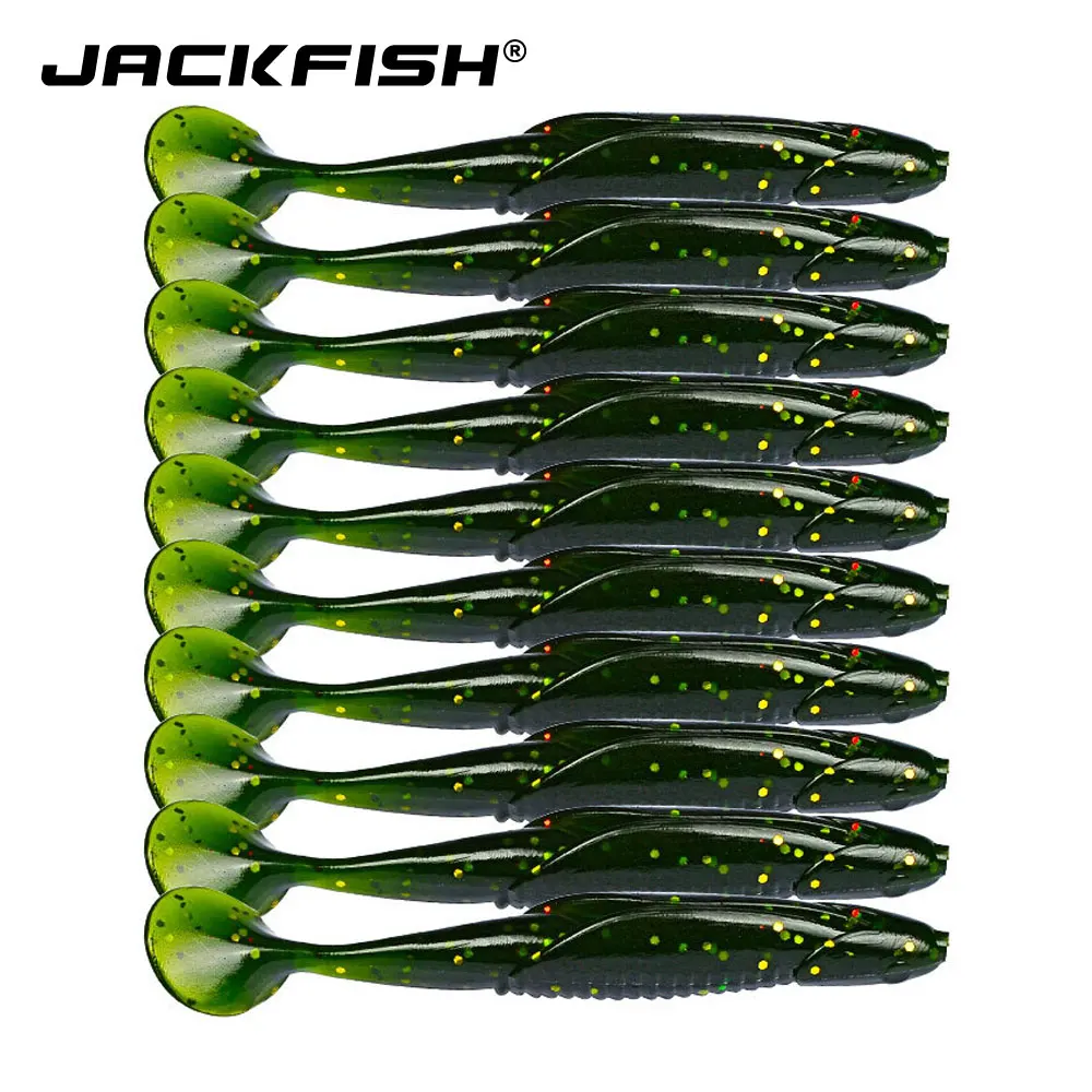 JACKFISH 10 шт./лот мягкие приманки 9 5 см/6 г для рыбалки воблеры морской искусственная