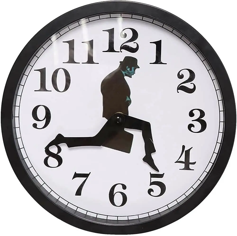 Настенные часы в британском стиле комедии с изображением министерства глупых