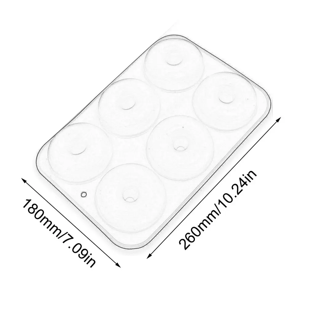 

6 Colors Silicone Donut Mold Silicone Cake Mold Making Cake Snacks Non-toxic Round Orange Rose red Dark purple