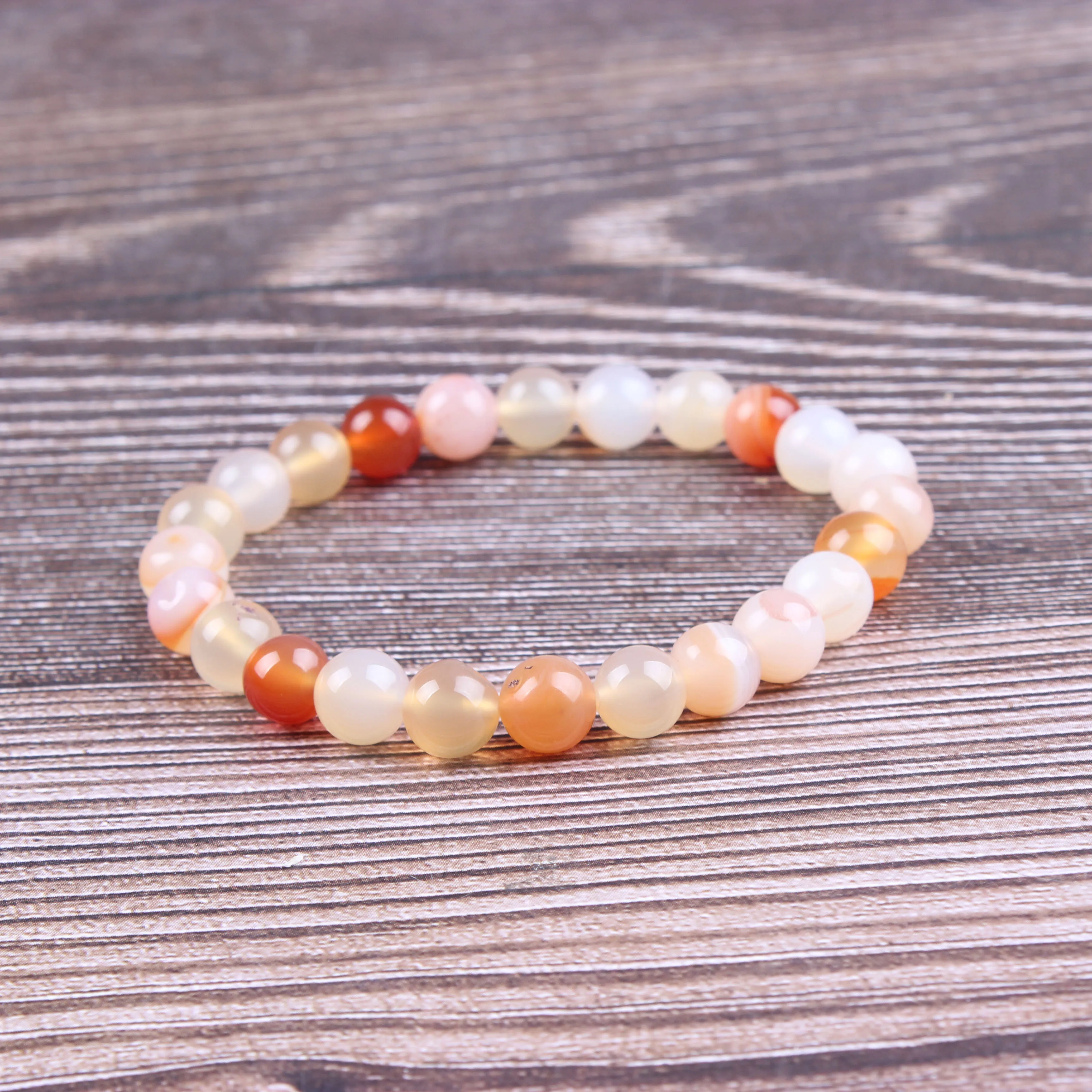 

Fashion jewelry 6 / 8 / 10mm miscellaneous stone bracelet natural jewelry beads are suitable for men's and women's accessories