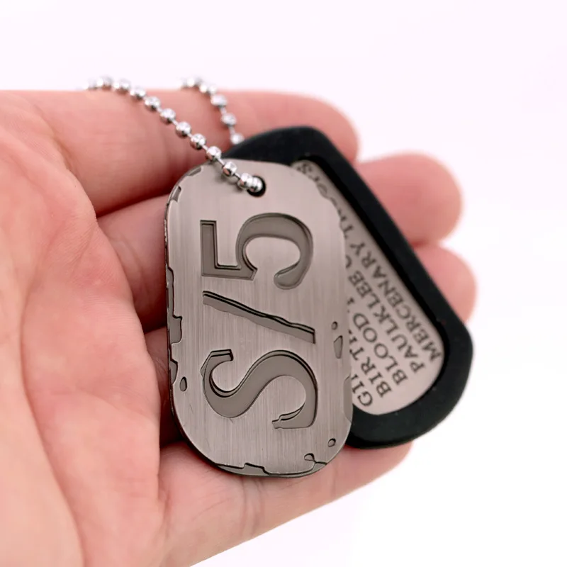 Аниме GANGSTA Николас Браун Военная Карта Ожерелье Подвеска собака бирка