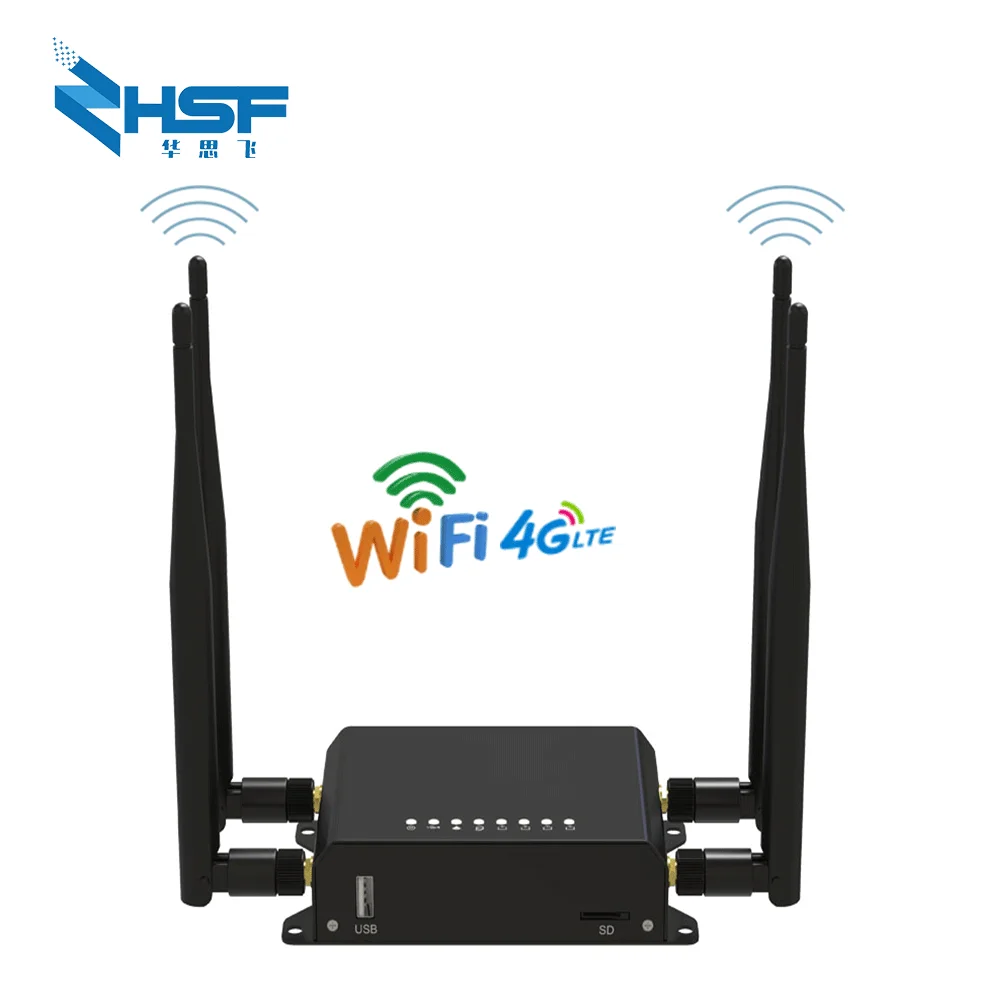 HUASIFEI CAT4 CAT6 4G LTE маршрутизатор Lan порт беспроводной CPE 300 Мбит/с высокоскоростной
