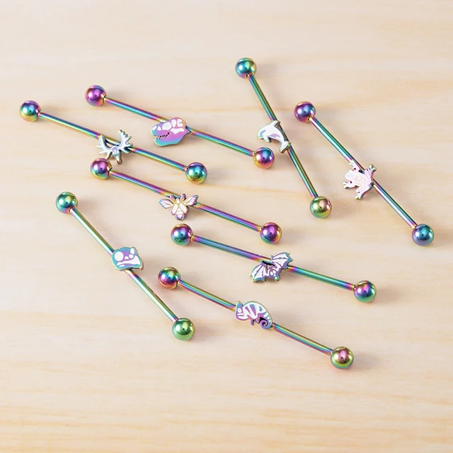 Piercing Ombelico In Titanio G23 - Filettatura Interna Con Pendente Cuore E CZ - 14G 12mm - Foto 11