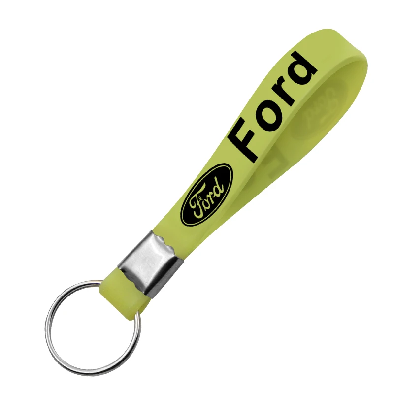 1pcs Car Logo Luminous Silicone Key Chain for Ford Focus 2 3 1 Fiesta MK1 MK2 MK3 MK7 Fusion Ranger Escort Mondeo Auto Goods | Автомобили