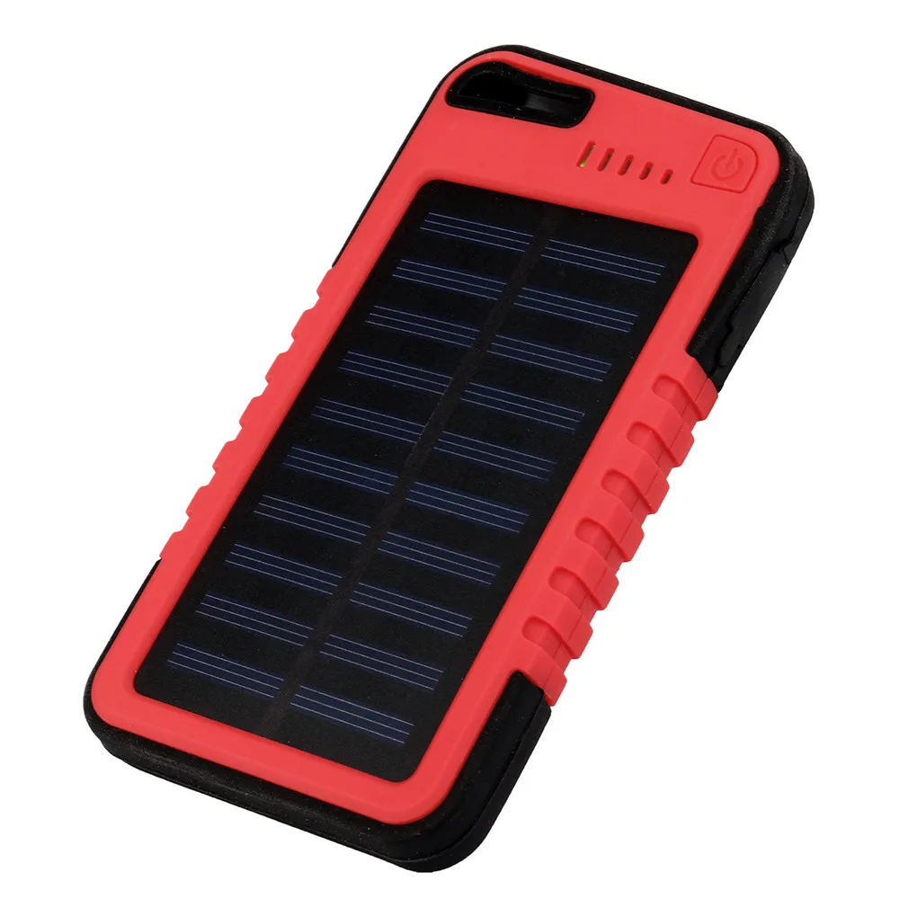 20000 mah Dual-USB Waterproof Solar Power Bank Battery Charger For Cell Phone With LED power indicator sept11 | Электроника