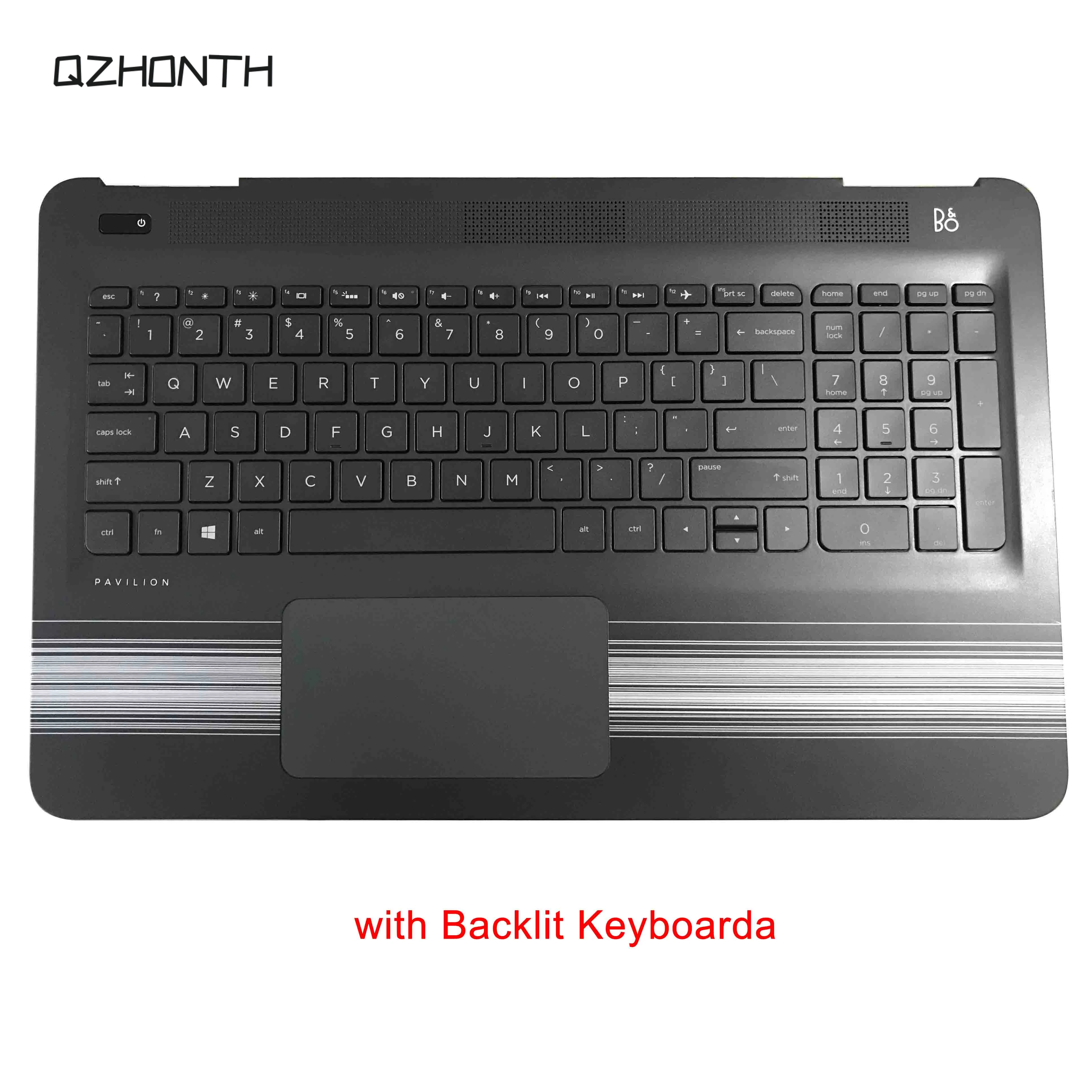НОВЫЙ для HP Pavilion 15 AU AW Упор рук клавиатура & Touc hp ad серебряными полосами|Сумки и