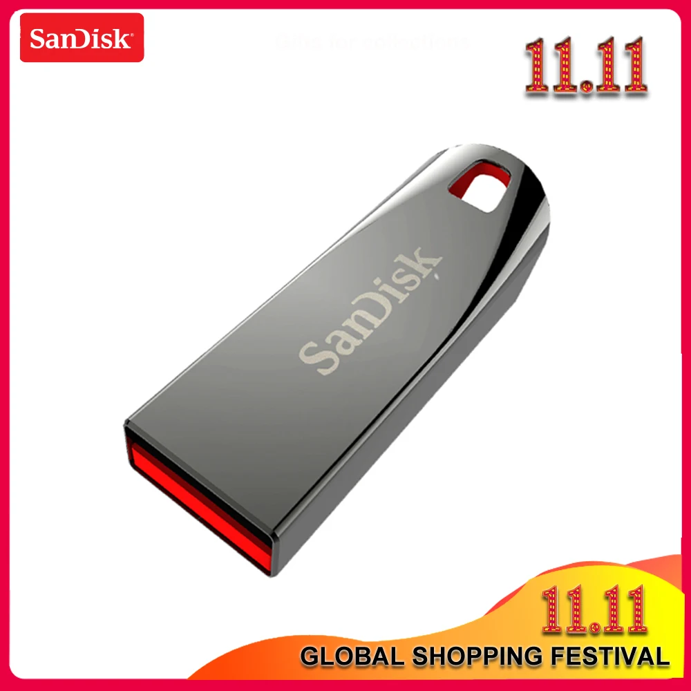 USB-флеш-накопитель Sandisk CRUZER CZ71 100% дюйма USB 2 0 64 ГБ 32 16 | Компьютеры и офис