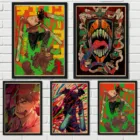 Винтажный постер из крафт-бумаги, зеркальная цепная пила, Мужская Высококачественная художественная живопись, украшение для дома, настенная наклейка a298