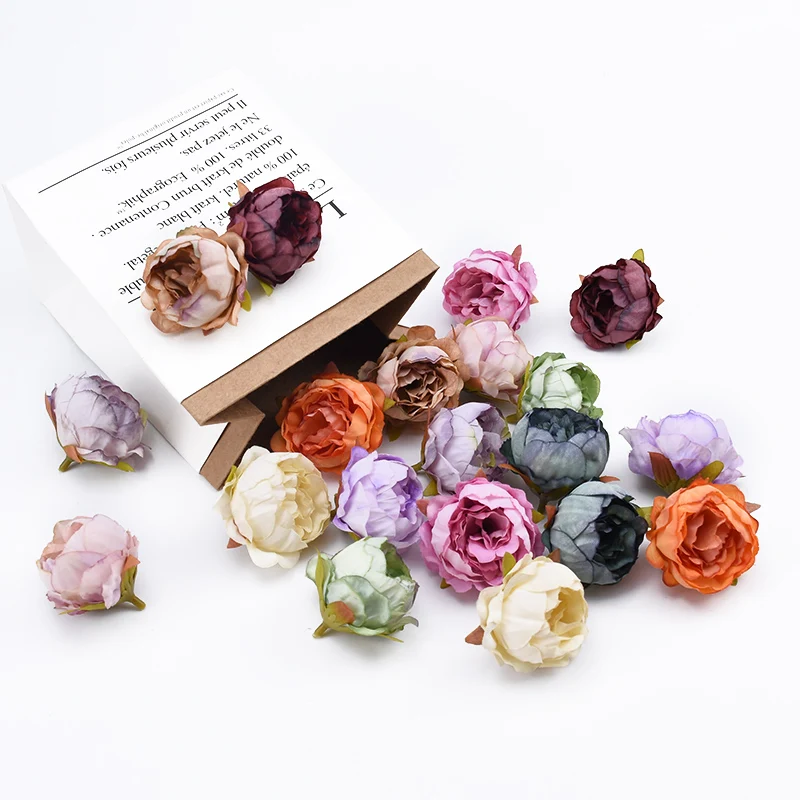 

10 Pcs Bud Peony Wedding Decorative Flower Home Decoration Accessories Bridal Accessories Clearance Artificial Flowers Wholesale