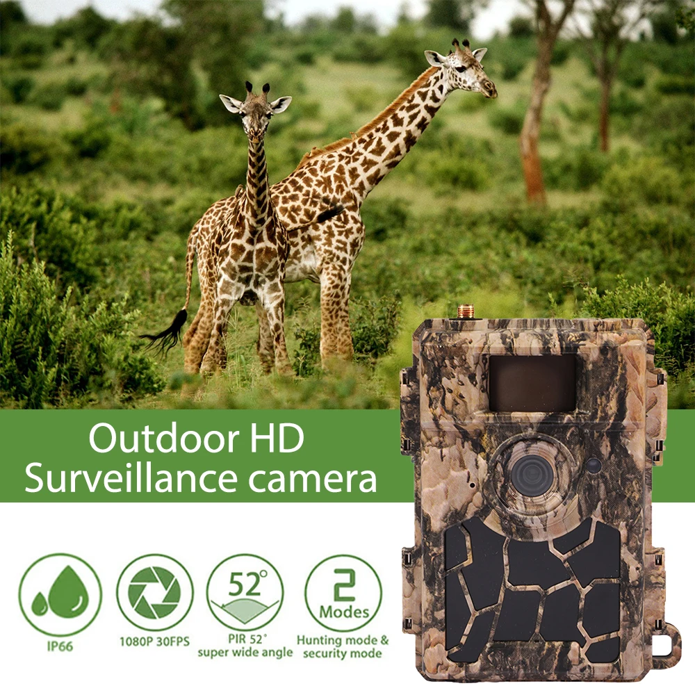 

4.8CG Trail Hunting Camera 24MP Night Vision Infrared APP Control Waterproof Scouting Cam 4G For Outdoor Wildlife Monitoring
