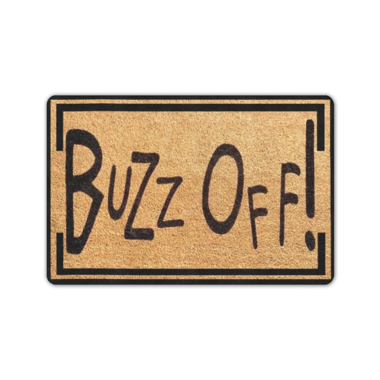

Buzz Off Doormat, Indoor Outdoor Waterproof,rubber Door Mat