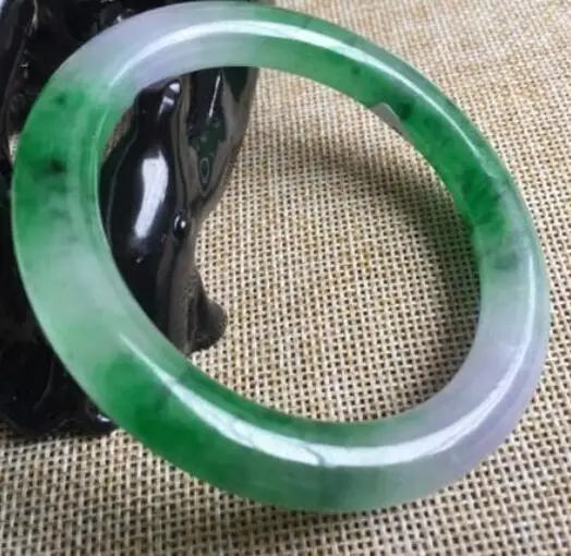 Сертифицированный нефритовый браслет класса А из натурального лавандового