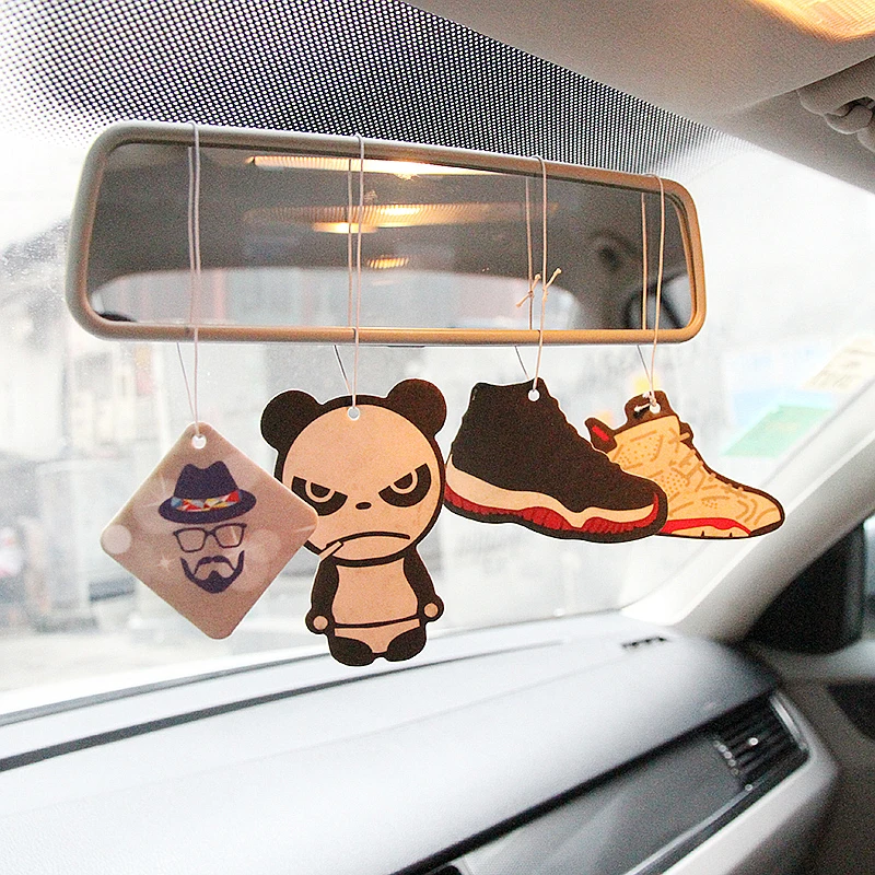 

Car Air Freshener Perfume Paper Car Hanging Aromatherapy Tablets Interior Accessories Hanging Essential Oil Car Smell Diffuser