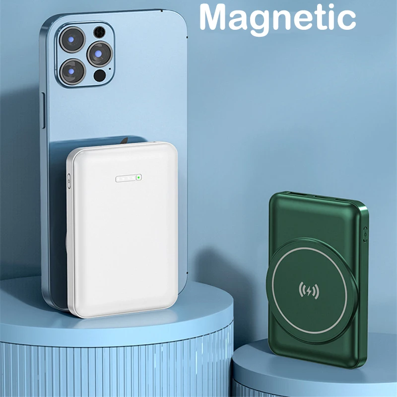 

15W Magnetic Wireless Charger Power Bank for iPhone 12 Mini 22.5W Portable External Battery Charger Powerbank for Huawei Xiaomi