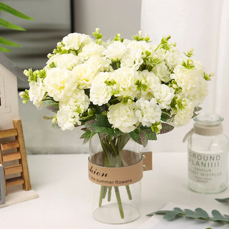 Искусственные цветы 6 шт. 30 см чайная роза Шелковый цветок 1 букет пасторальный