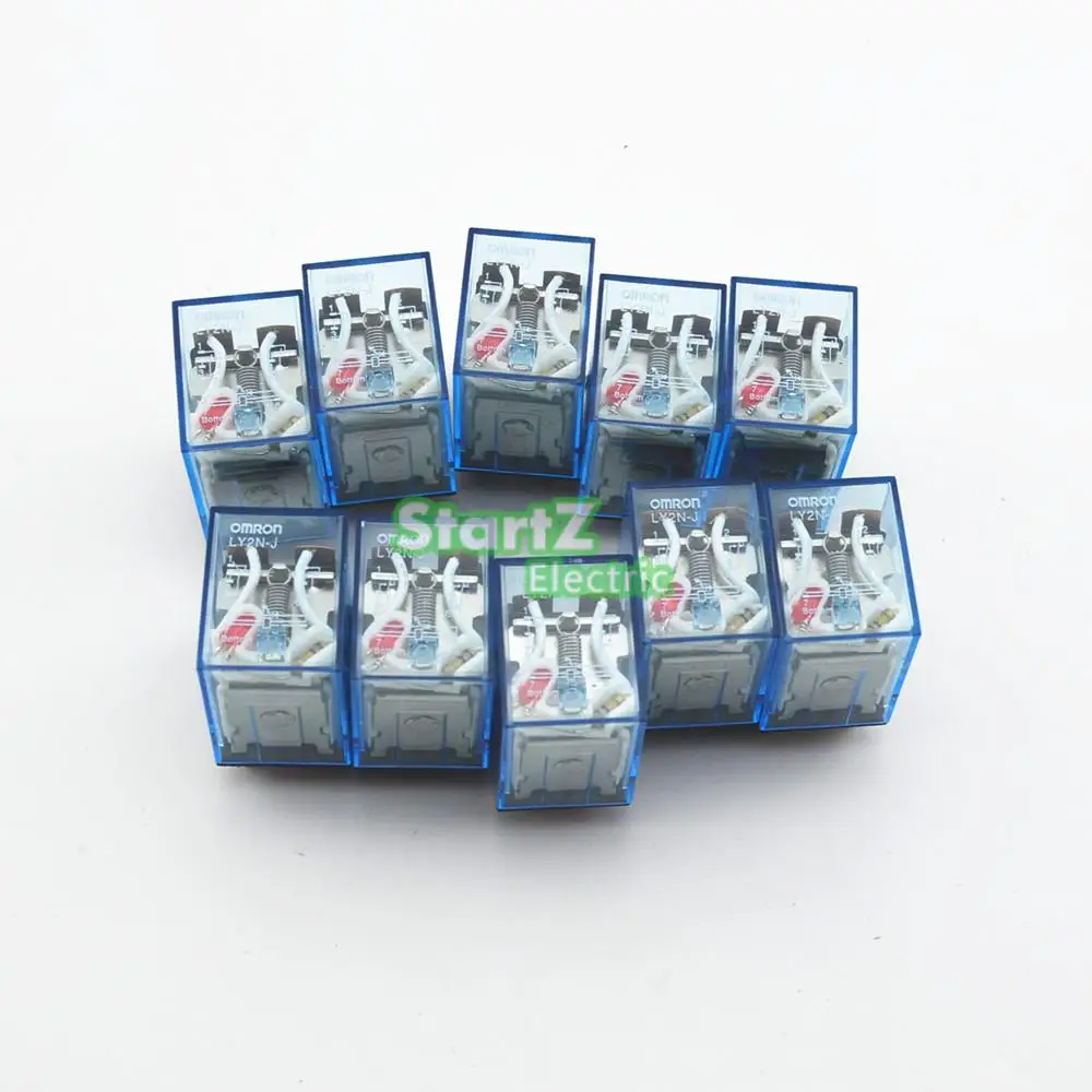 10 шт. реле LY2NJ 12 В постоянного тока маленькое реле 10 А 8PIN катушка DPDT