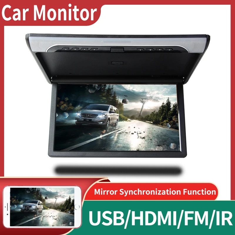 19 дюймовый автомобильный монитор 1080P HD ЖК-экран портативные автомобильные