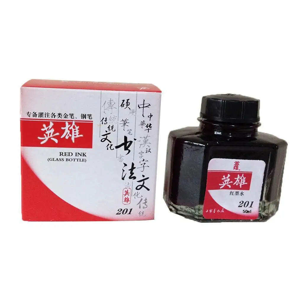50 мл цвета — красный синий черный бутилированной Стекло чернила для ручек и