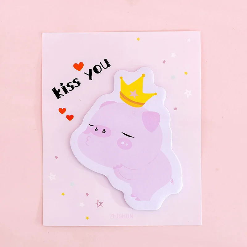 

Cute Pink pig Memo Pad Kawaii Sticky Notes Stationery Sticker index Posted It Planner Stickers Notepads Office School Supplies
