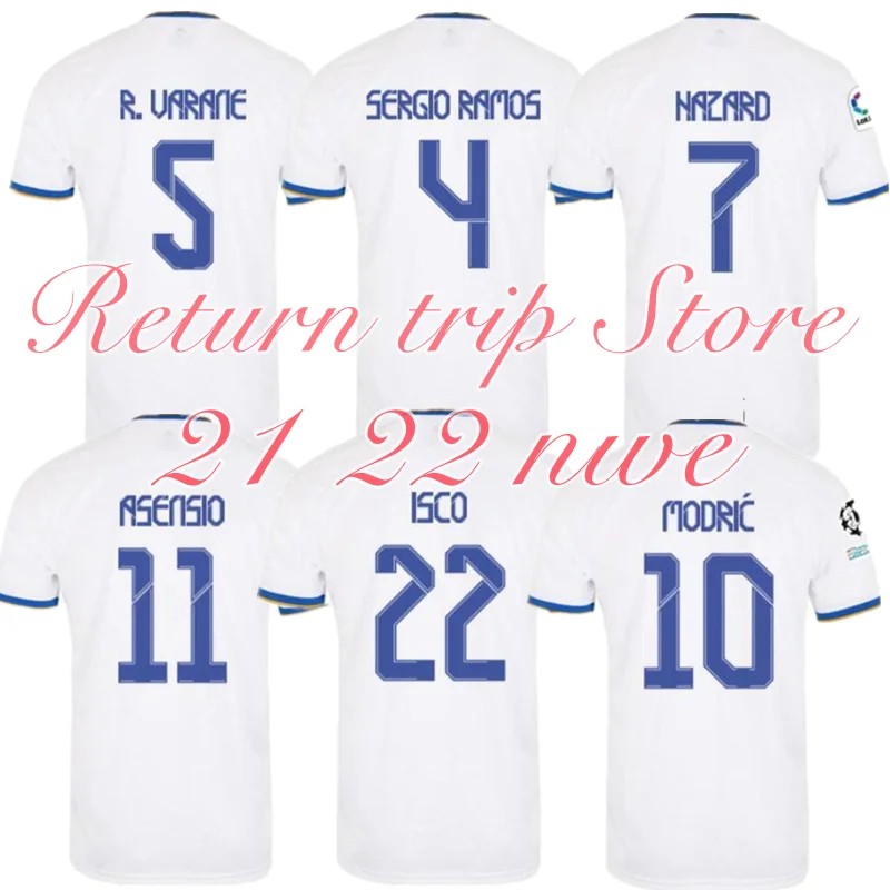 

2021 2022 S - 4XL Madrides ALABA SERGIO RAMOS BENZEMA ASENSIO MODRIC MARCELO