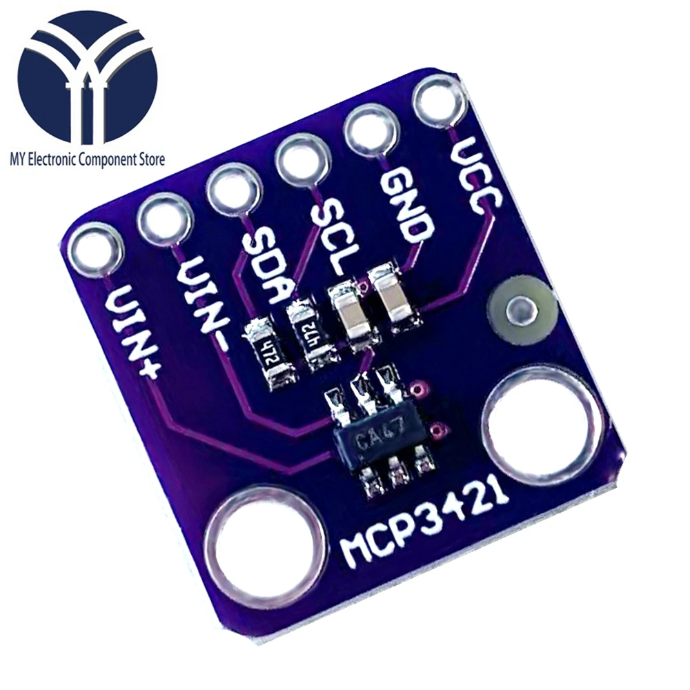 MCP3421 I2C SOT23-6 delta-sigma ADC оценочный модуль плата для PICkit последовательного