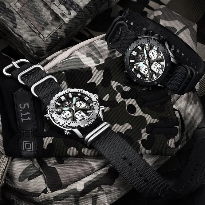 Часы наручные мужские кварцевые с нейлоновым ремешком цифровые брендовые