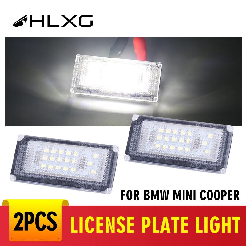2 шт. светодиодный светильник номерного знака для BMW Mini Convertible R52 18 SMD 12 В лампа Cooper