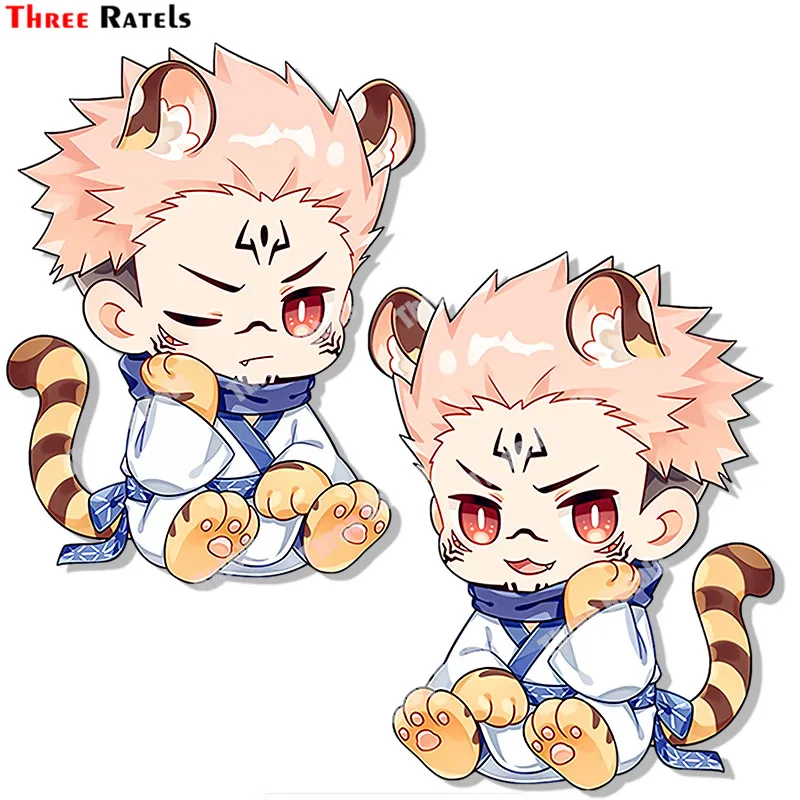 

Three Ratels A984 Jujutsu Kaisen Sukuna Sticker Car Stickers Auto Accessory Decals Vinyl Material Luggage Laptop Decoration