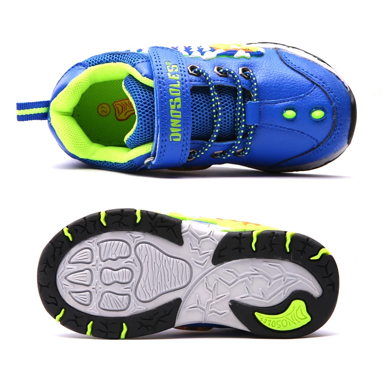 Кроссовки детские с подсветкой Нескользящие динозавром | Детская одежда и обувь