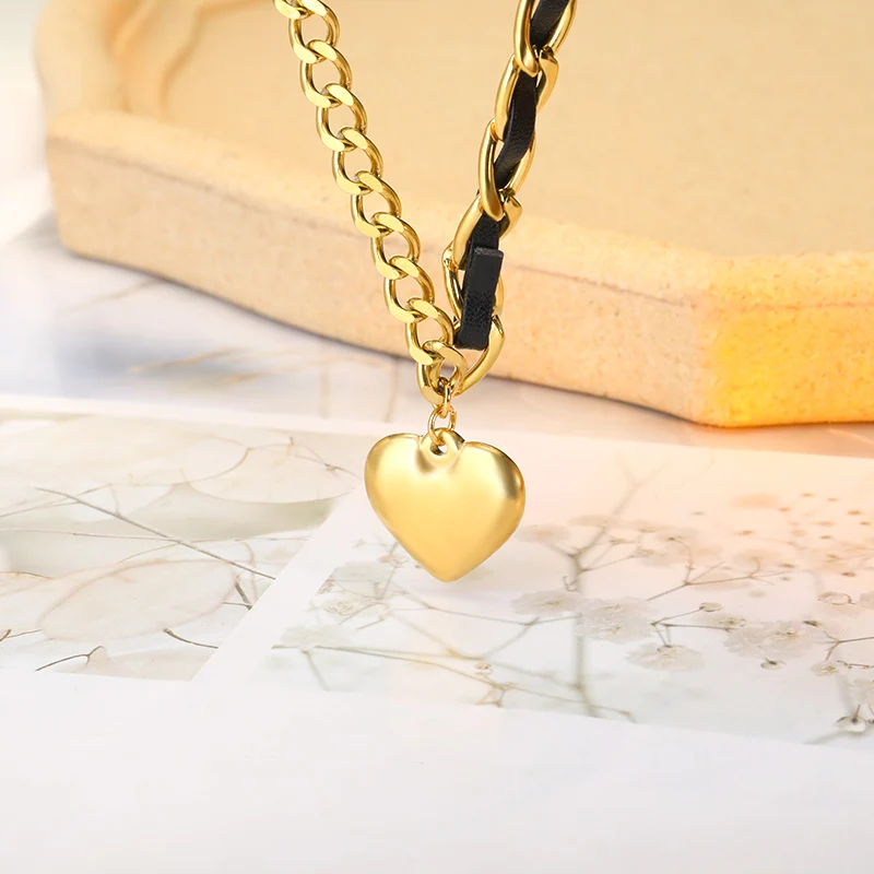 

Gold Color Multi-layer Geometric Necklaces For Women 2022 New Fashion Butterfly Necklaces Party Heart Jewelry Trendy Wholesal