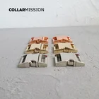 Металлические Боковые застежки 100 шт.лот, изогнутые застежки, Прочная Фурнитура для блокировки Ошейников для собак и кошек, детали сделай сам, цинковый сплав, 3 вида