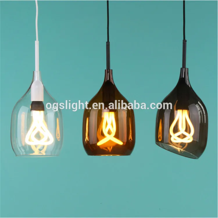 Современный необычный креативный стеклянный подвесной светильник ручной работы