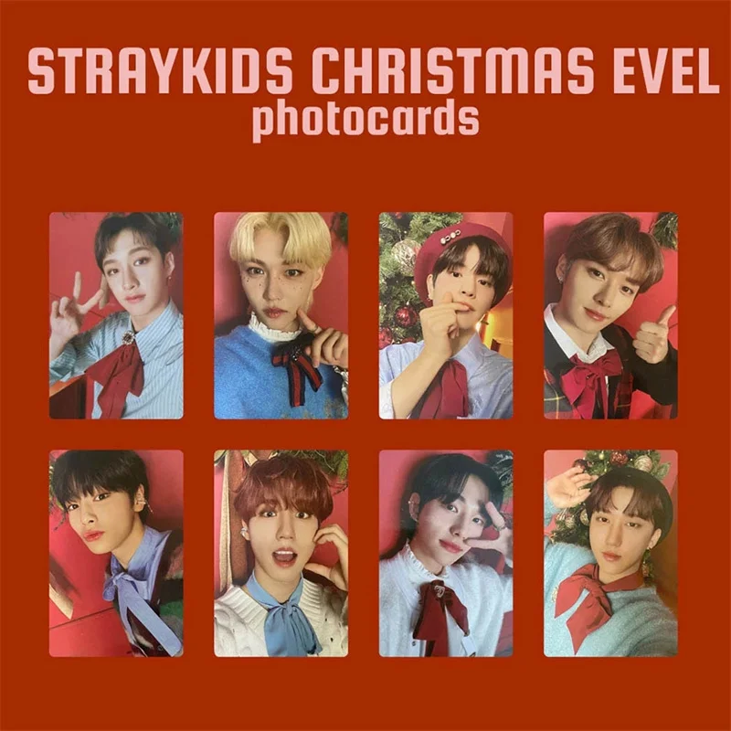 

8Pcs KPOP STRAY KIDS Lomo Cards New Album Christmas EveL Postcards Stray Kids Photocards for Korea Boys Fans Collection Gifts