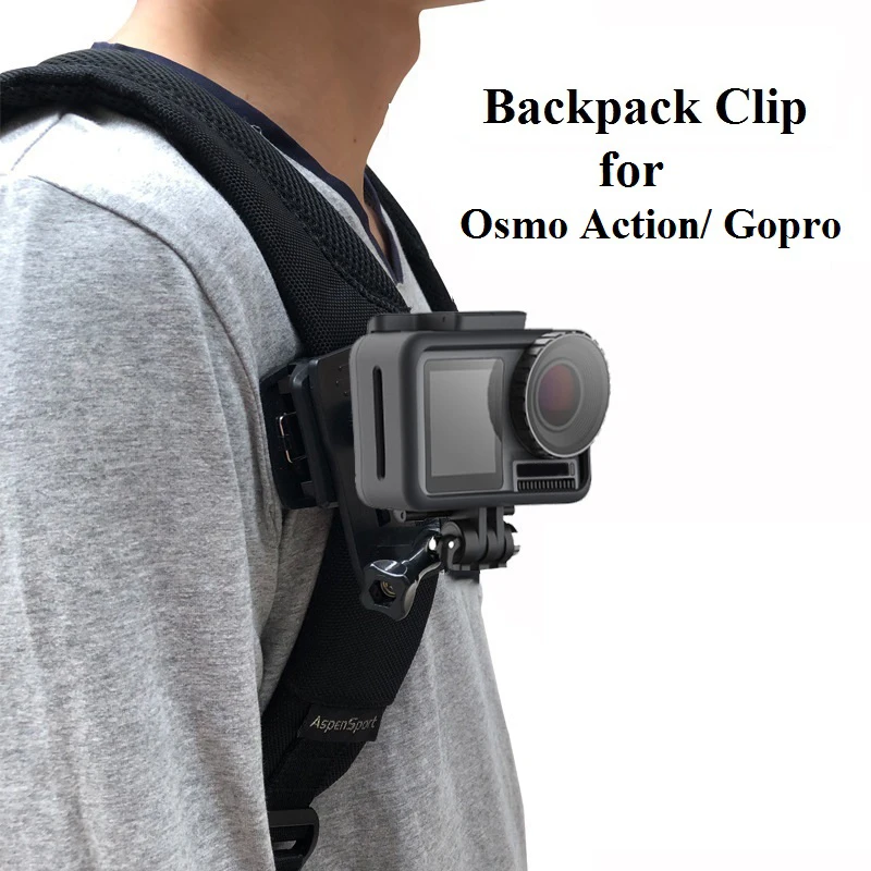Backpack Clip Handheld Stand Expansion Bracket Mount Adapter For Gopro Dji Osmo Action Accessories | Электроника