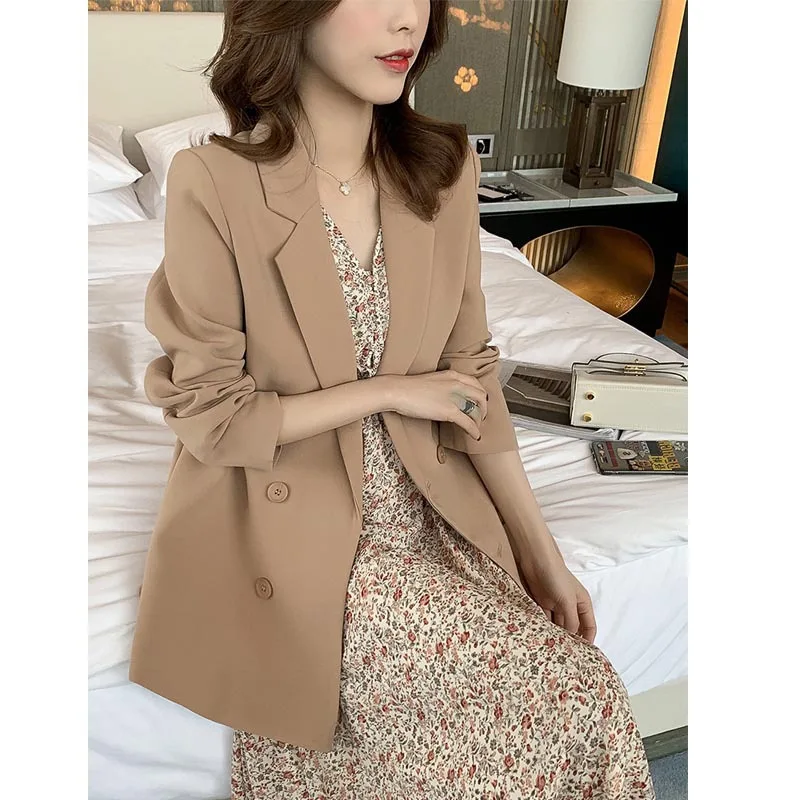 Женский блейзер на пуговицах GOOHOJIO Рабочий костюм Женская куртка Деловые женские