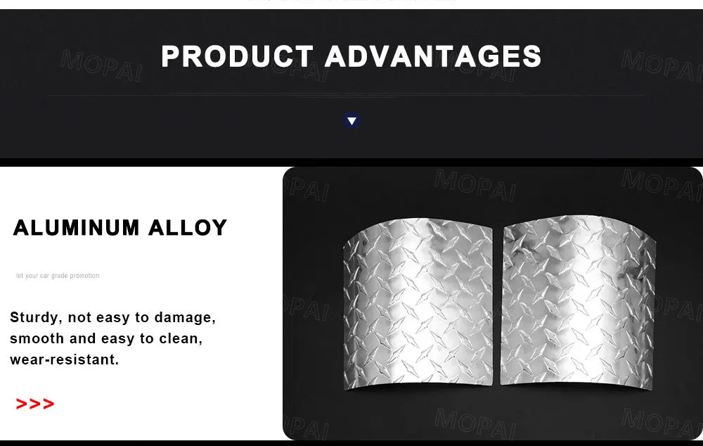 MOPAI Engine Cover Car Stickers for Jeep Wrangler JK 2007- Car Hood Angle Wrap Covers for Jeep JK Wrangler Accessories