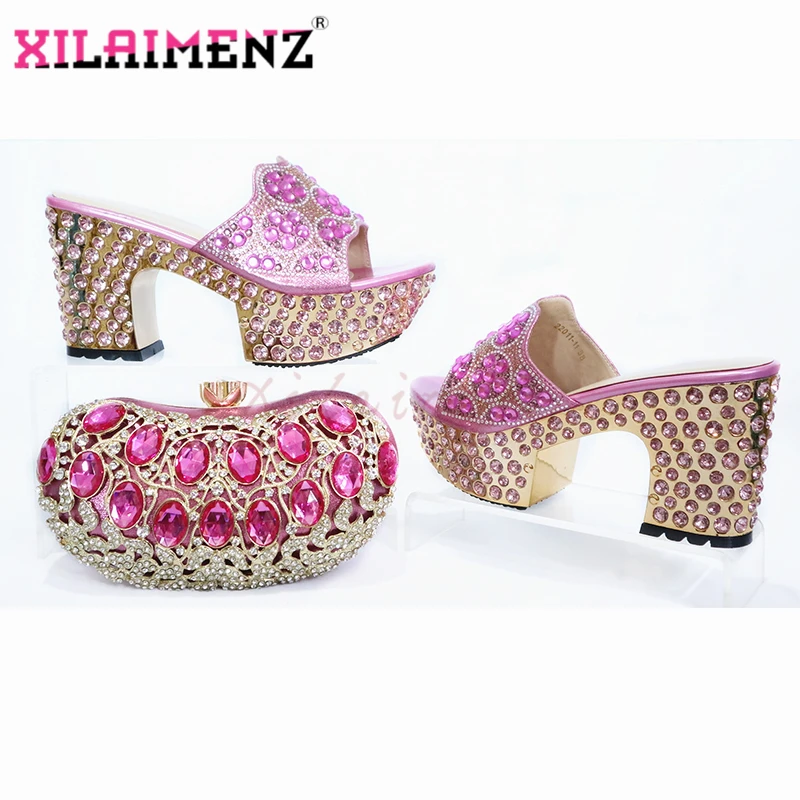 Новинка новинка обувь розового цвета на платформе для африканских женщин с