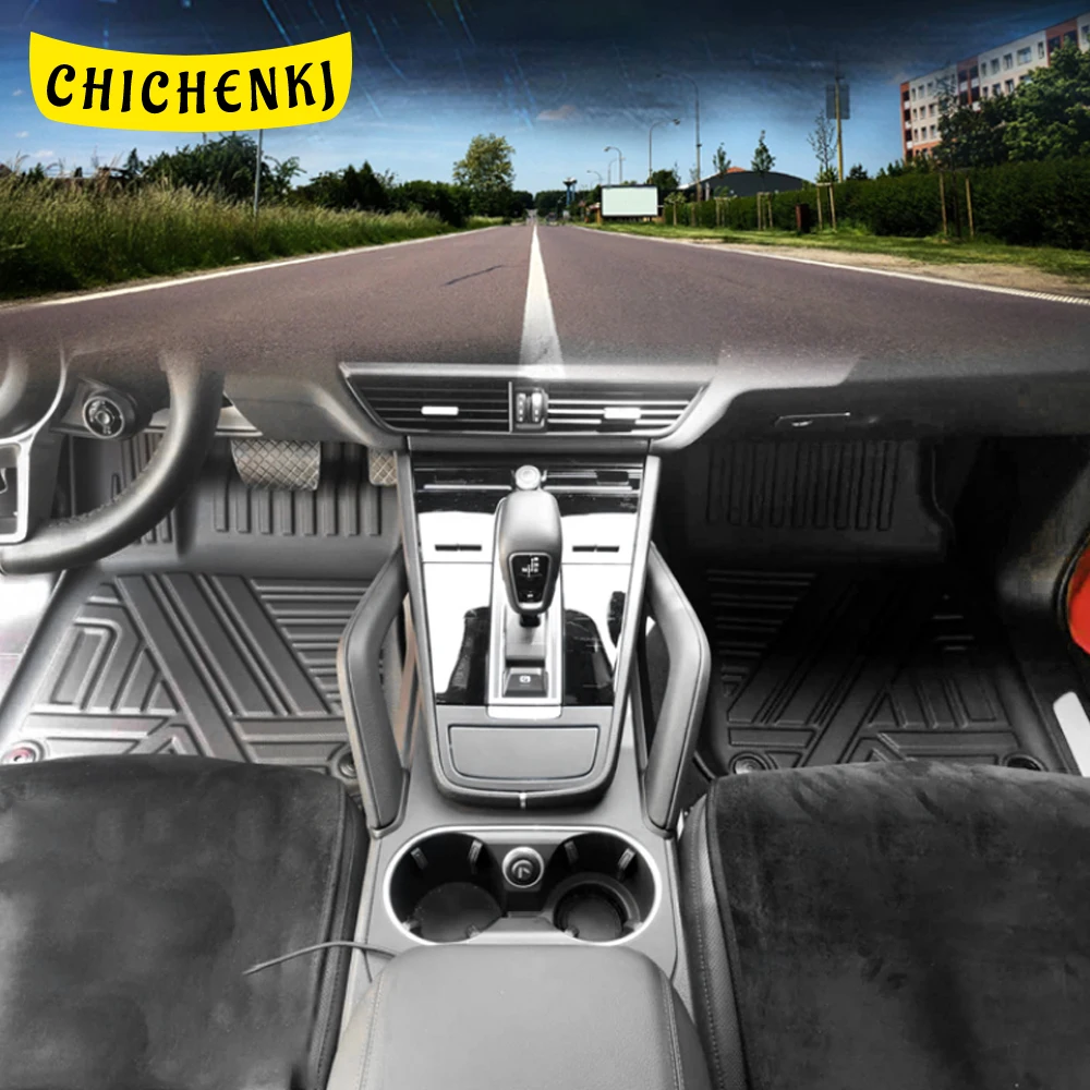 

Коврики для пола автомобильные для Porsche Cayenne 9Y0 Coupe 9Y3 2018-2021, всесезонные коврики для ног из ТПЭ без запаха, коврик для подноса, аксессуары для и...