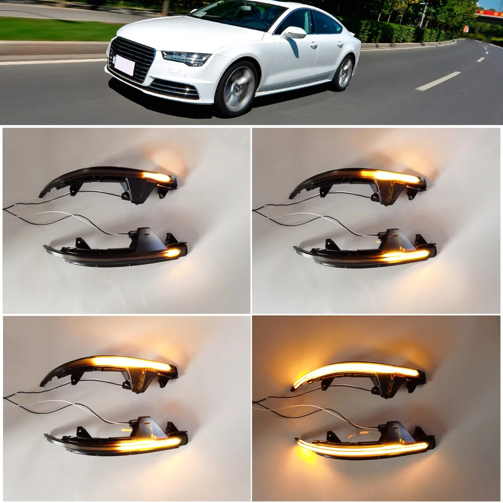 

LED Repeater Light Side Mirror Flashing Light Side Wing Dynamic Turn Signal Blinker For Audi A7 S7 RS7 4G8 2010-2017