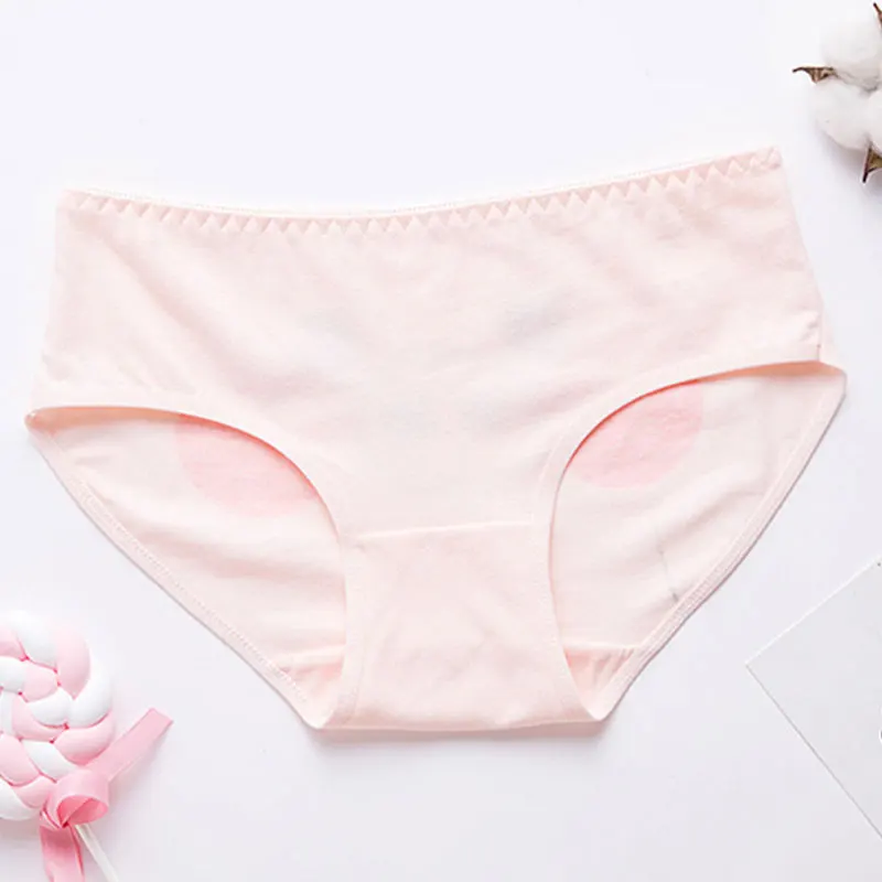 Трусы танга женские с мультяшным принтом бесшовные мягкие трусы животным нижнее